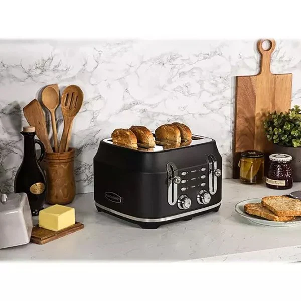 Rangemaster RMCL4S201BK Classic 4 Slice Toaster - Black - Image 3