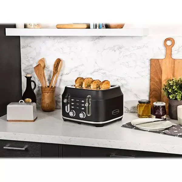 Rangemaster RMCL4S201BK Classic 4 Slice Toaster - Black - Image 5