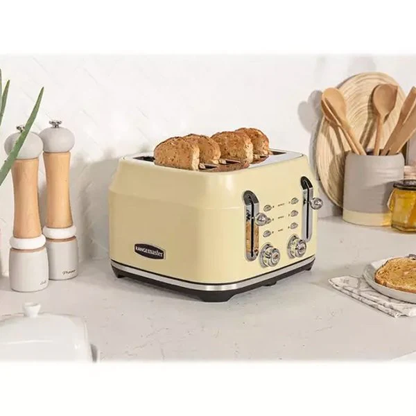 Rangemaster RMCL4S201CM Classic 4 Slice Toaster - Cream - Image 3